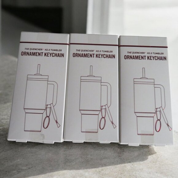 Stanley Holiday Ornament Keychains, Set of 3, New in Box (See the colors below) - Picture 6 of 11